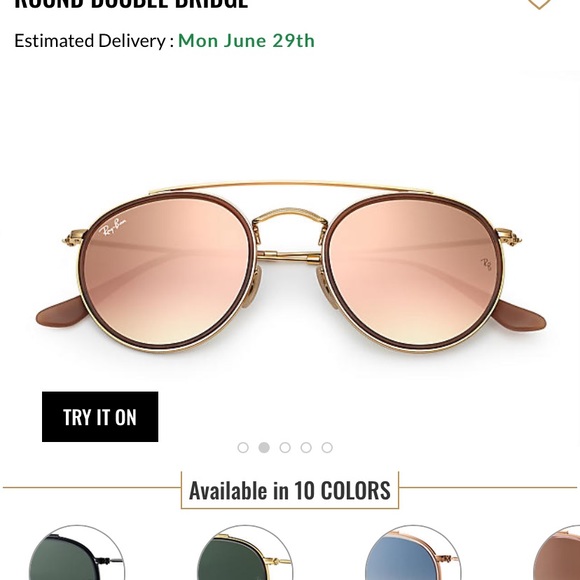 Ray-Ban Round Double Bridge Sunglasses - Picture 2 of 5